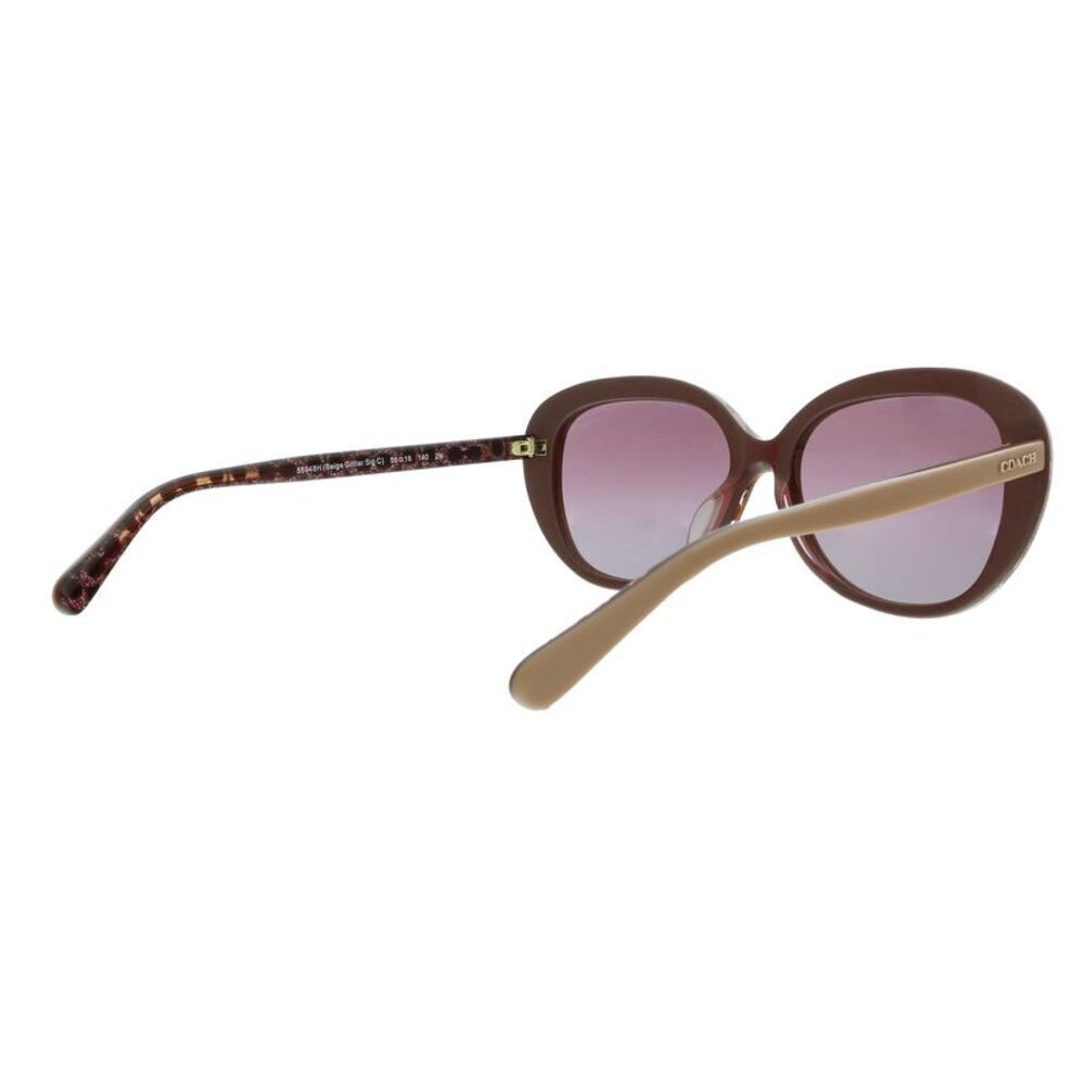Coach 0HC8289F 55948H Beige Round Sunglasses - Picture 5 of 5